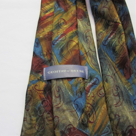 Geoffrey Beene Men's Silk Tie Classic Length - Picture 4 of 4